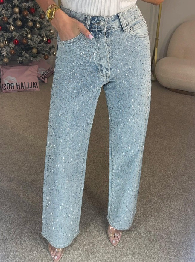 Sparkle Straight Denim