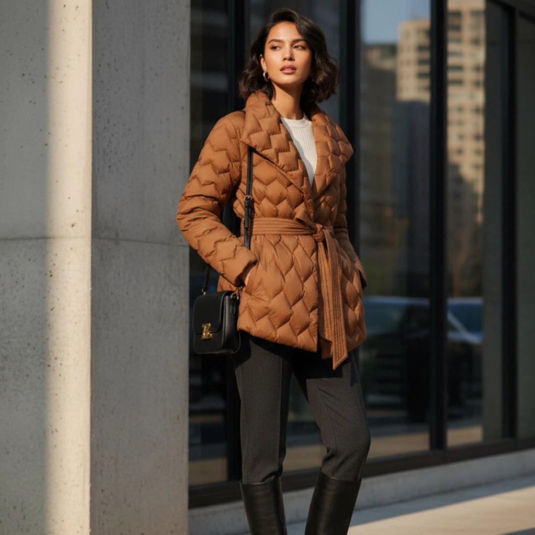 Eva Belted Puff Jacket