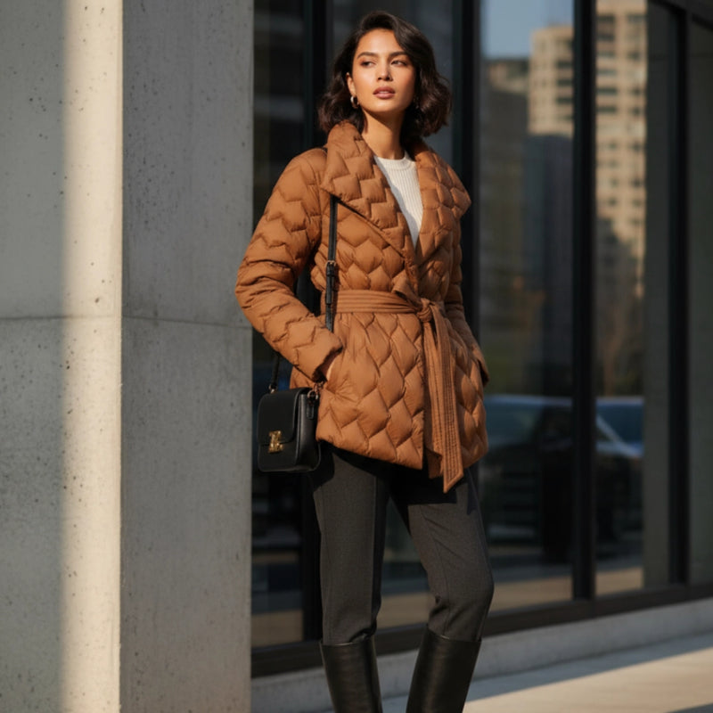 Eva Belted Puff Jacket