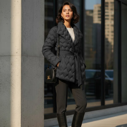 Eva Belted Puff Jacket